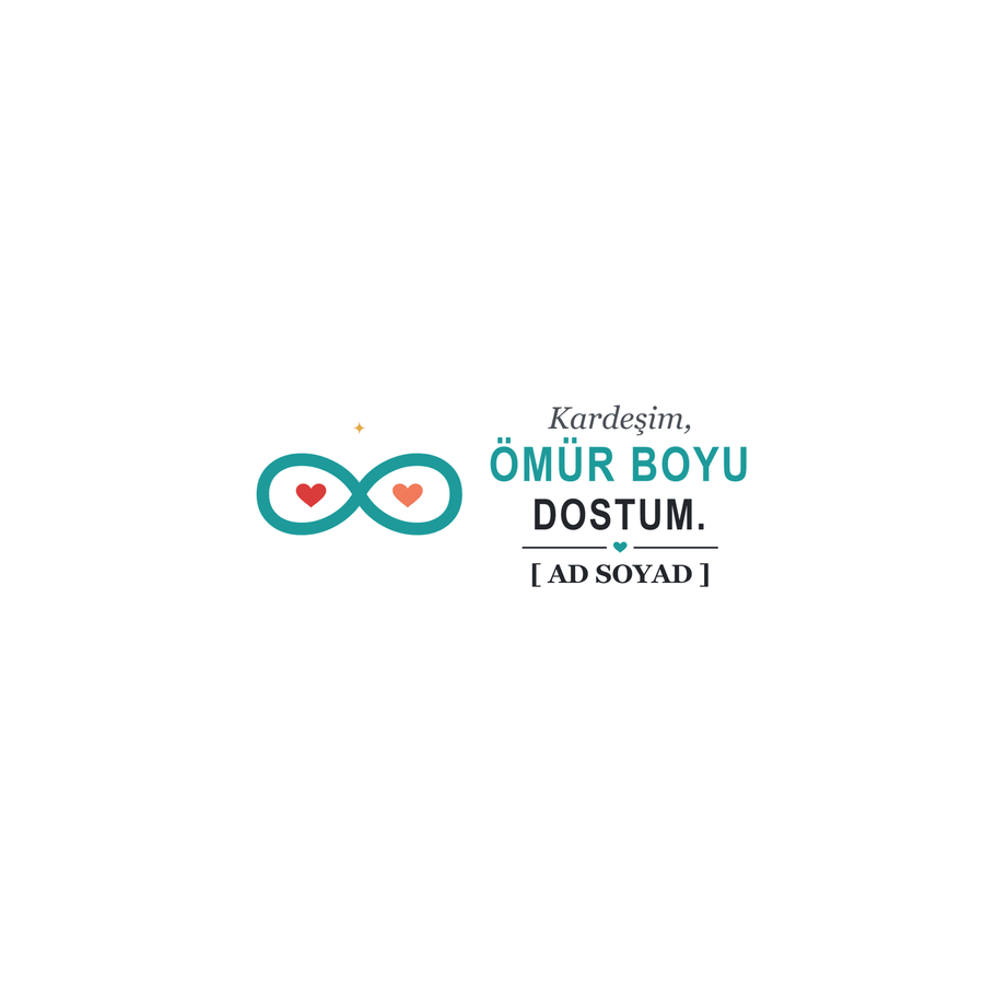 Ömür Boyu Dost - İsimli Kardeş Kupası - Hediye Kutusu