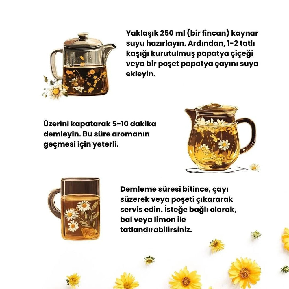 Papatya Çayı 50 Gram - Hediye Kutusu