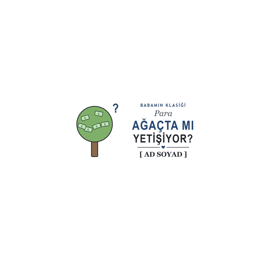 Para Ağaçta mı Yetişiyor? - İsimli Baba Kupası - Hediye Kutusu