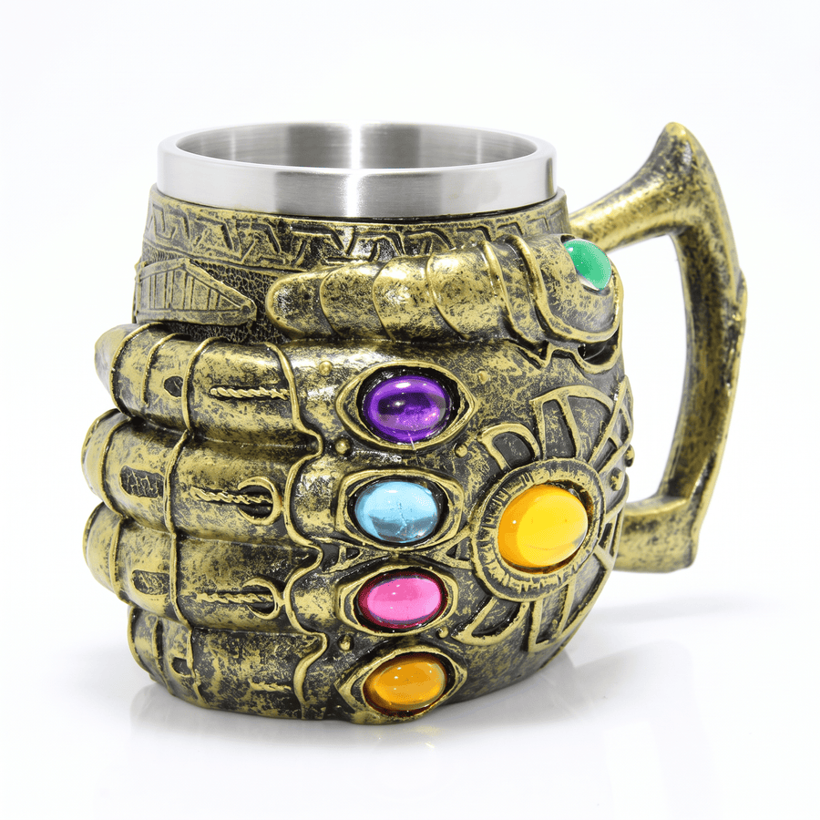 Paslanmaz Çelik Thanos Eli Kupa Bardak - Hediye Kutusu