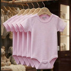 Pembe Pamuklu Bebek Body (0 - 3 Ay) - Hediye Kutusu