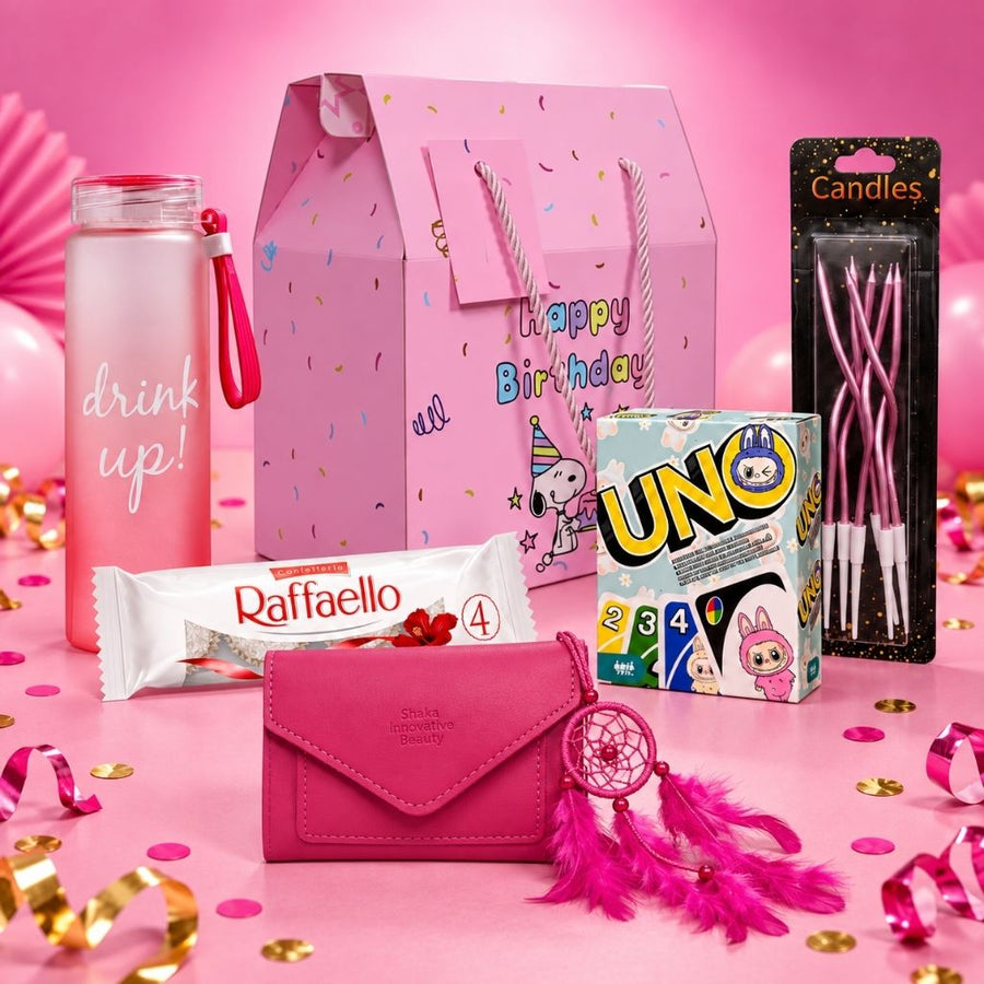 Pembe Pop Doğum Günü Hediye Kutusu - Hediye Kutusu