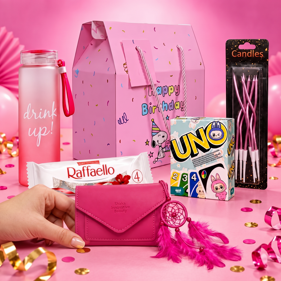 Pembe Pop Doğum Günü Hediye Kutusu - Hediye Kutusu