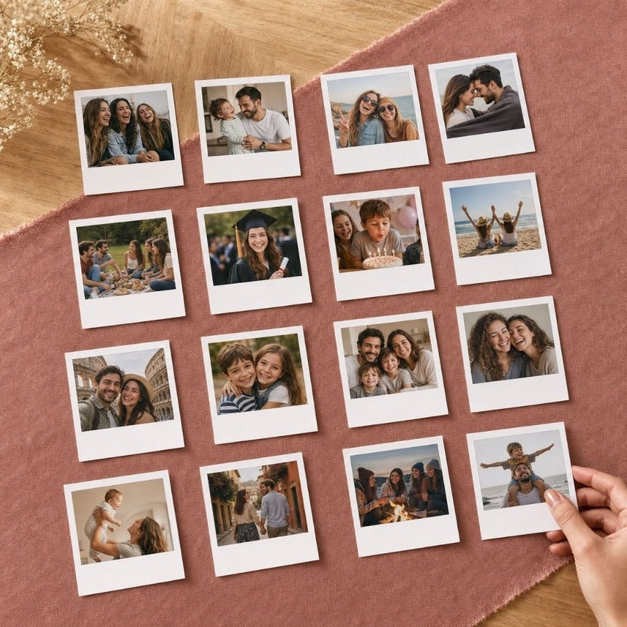 Pola Kart Fotoğraf Baskı - 16 Adet - Hediye Kutusu
