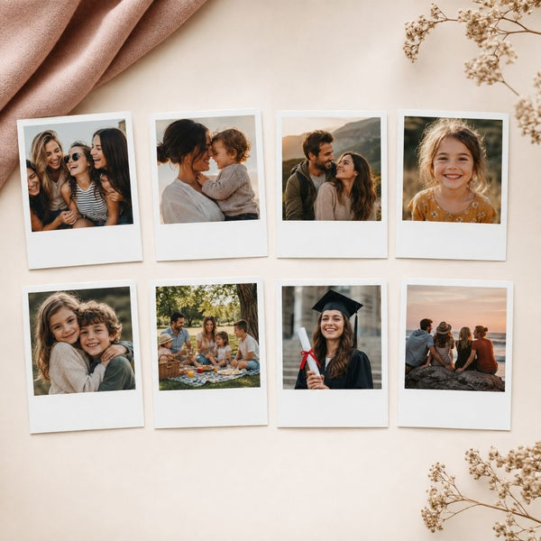 Pola Kart Fotoğraf Baskı - 8 Adet - Hediye Kutusu