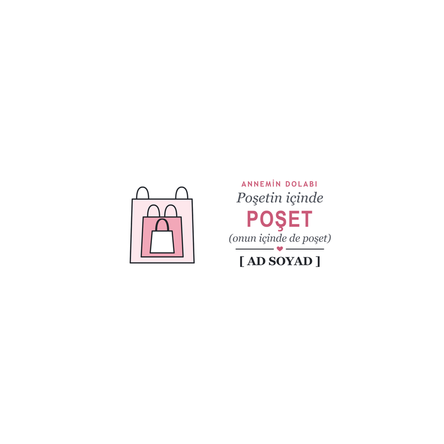 Poşetin İçinde Poşet - İsimli Anne Kupası - Hediye Kutusu