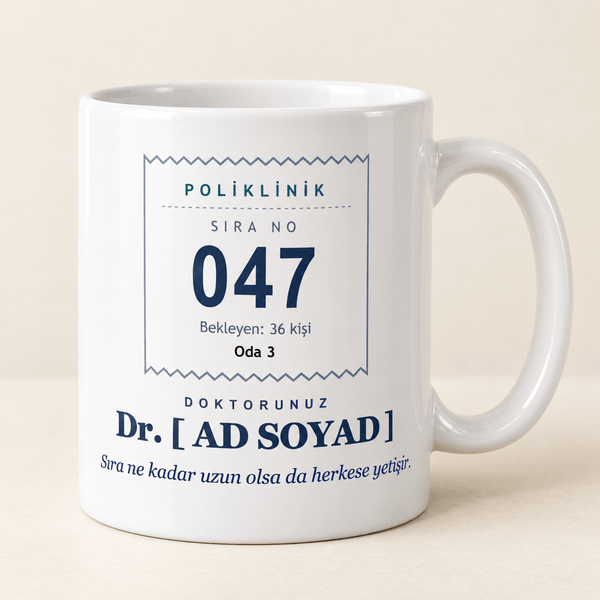 Sıradaki Hasta İsimli Doktor Kupası - Hediye Kutusu