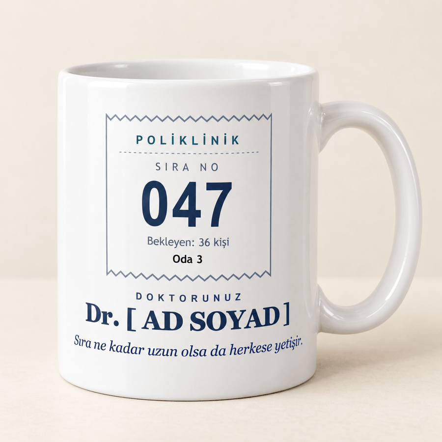 Sıradaki Hasta İsimli Doktor Kupası - Hediye Kutusu