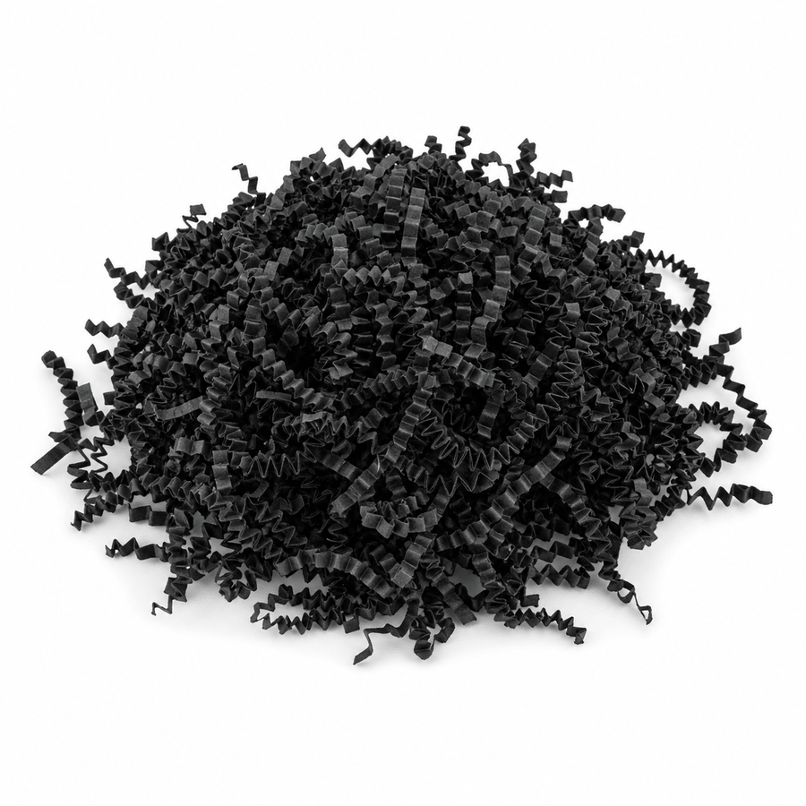 Siyah Kırpık Zigzag Dolgu Kağıdı 50gr - Hediye Kutusu