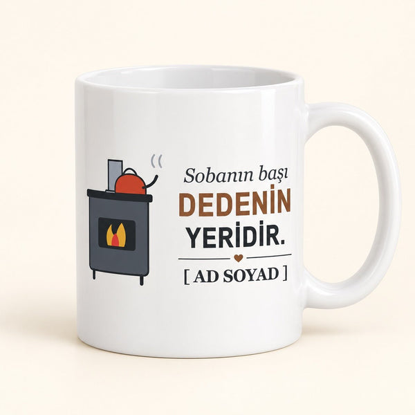Sobanın Başı - İsimli Dede Kupası - Hediye Kutusu