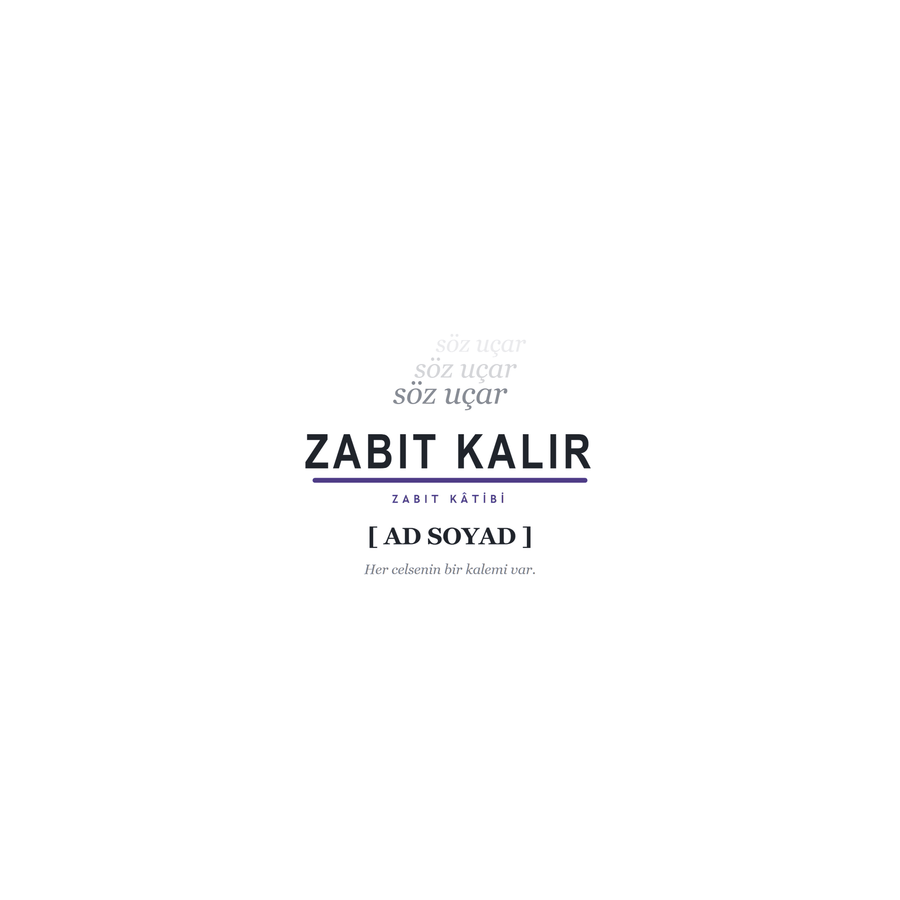 "Söz Uçar, Zabıt Kalır" İsimli Kupa - Hediye Kutusu