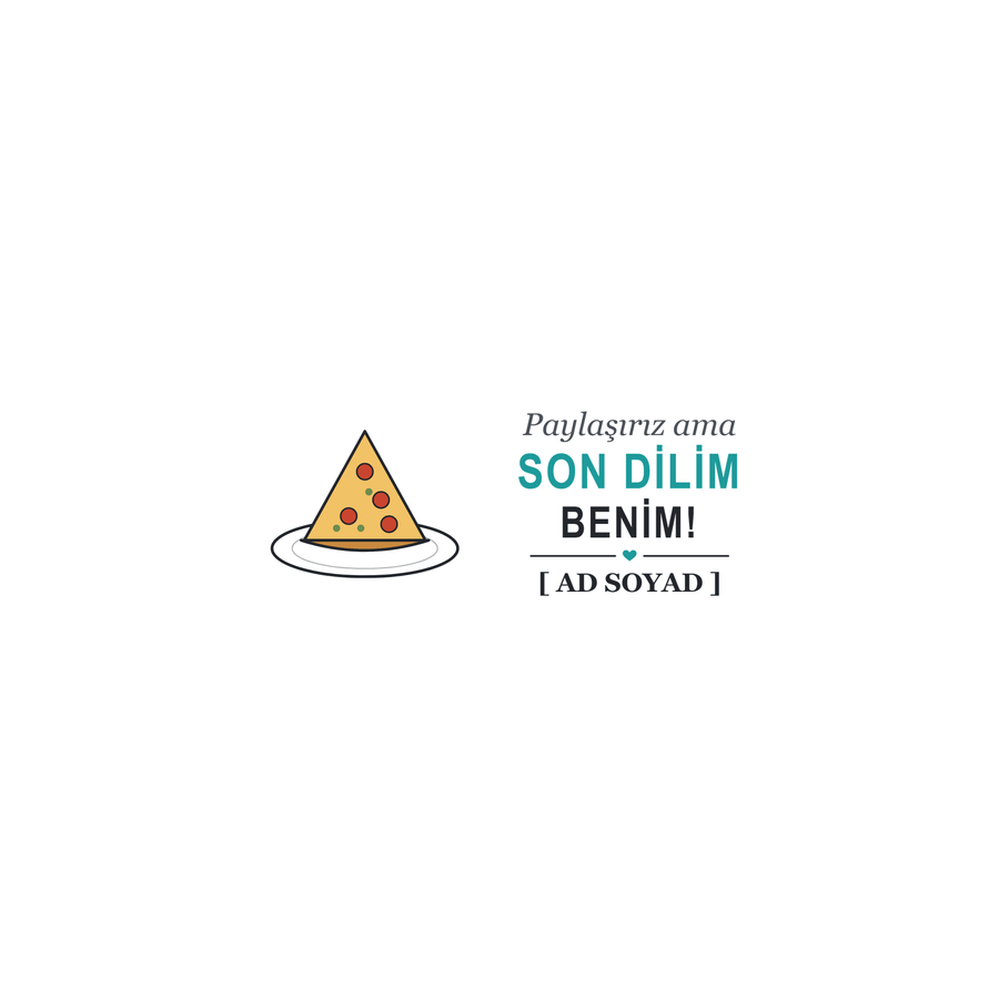 Son Dilim Benim - İsimli Kardeş Kupası - Hediye Kutusu