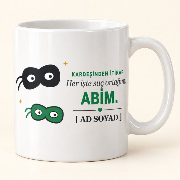 Suç Ortağım - İsimli Abi Kupası - Hediye Kutusu