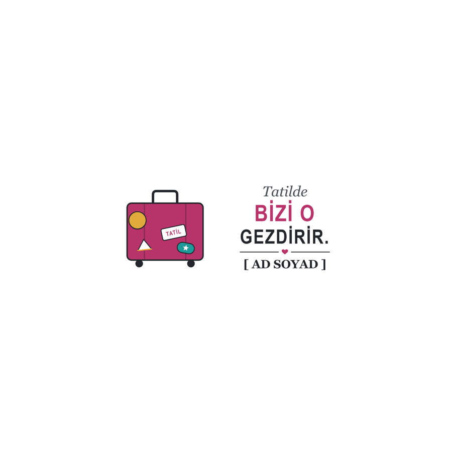 Tatilde Gezdirir - İsimli Teyze Kupası - Hediye Kutusu