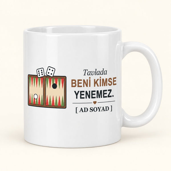 Tavlada Yenilmez - İsimli Dede Kupası - Hediye Kutusu