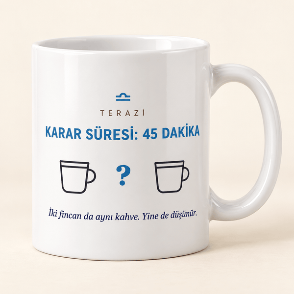 Terazi Burcu Mizahi Kupa - Hediye Kutusu