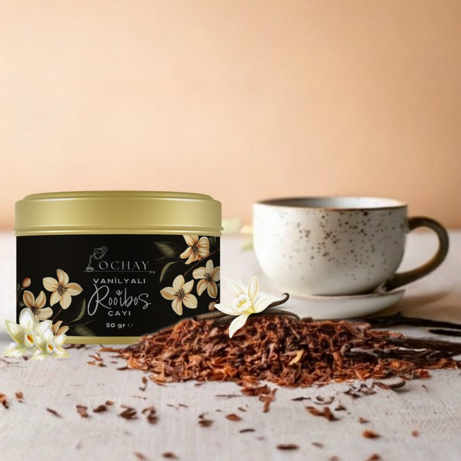Vanilyalı Rooibos Çayı 50 Gram - Hediye Kutusu