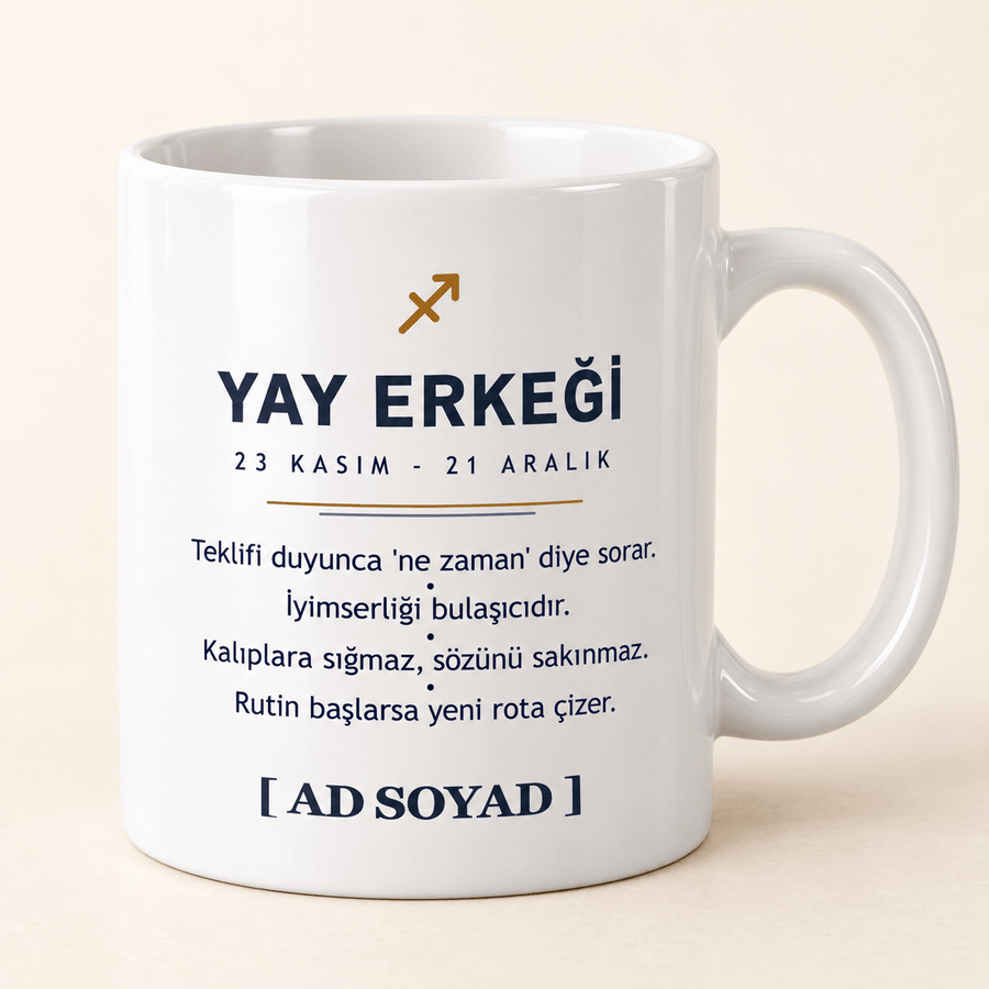 Yay Erkeği İsimli Kupa - Hediye Kutusu