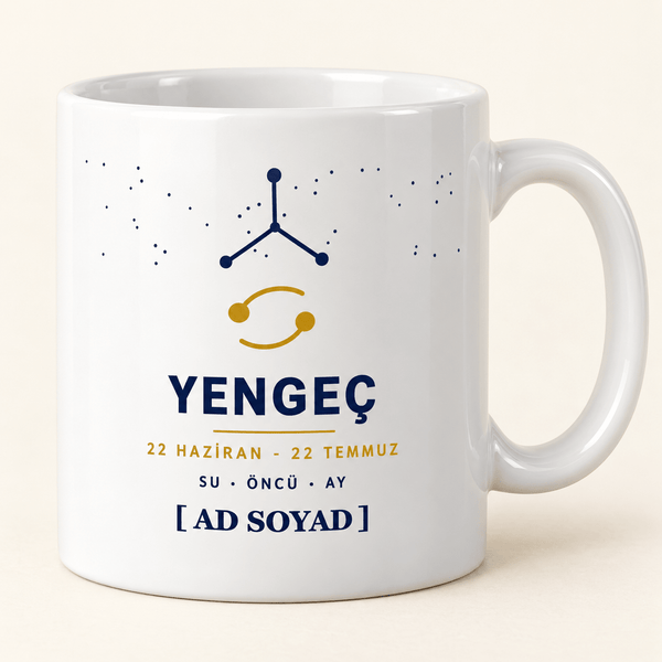 Yengeç Burcu İsimli Kupa - Hediye Kutusu