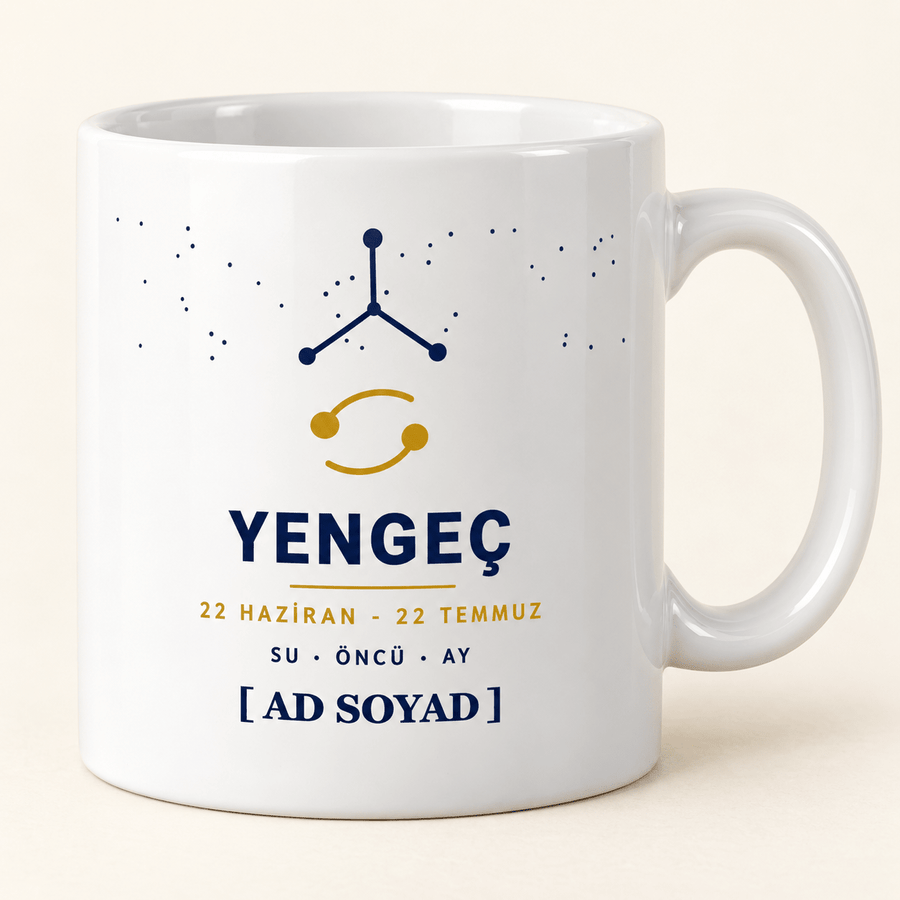 Yengeç Burcu İsimli Kupa - Hediye Kutusu