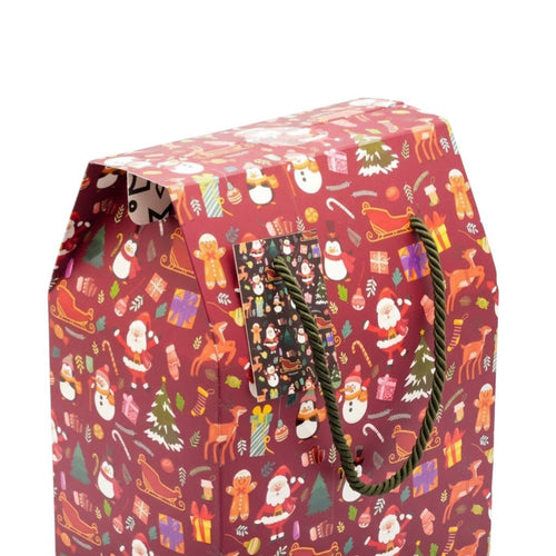 Yılbaşı Temalı Kırmızı Hediye Kutusu