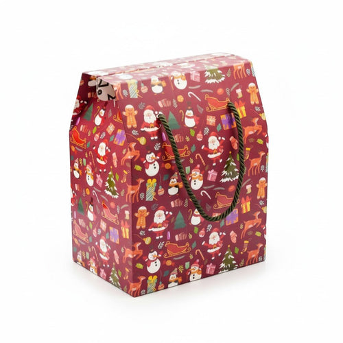 Yılbaşı Temalı Kırmızı Hediye Kutusu