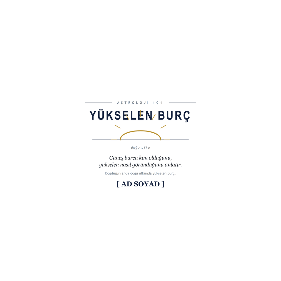 Yükselen Burç İsimli Kupa - Hediye Kutusu