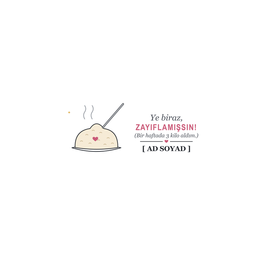 Zayıflamışsın - İsimli Anne Kupası - Hediye Kutusu