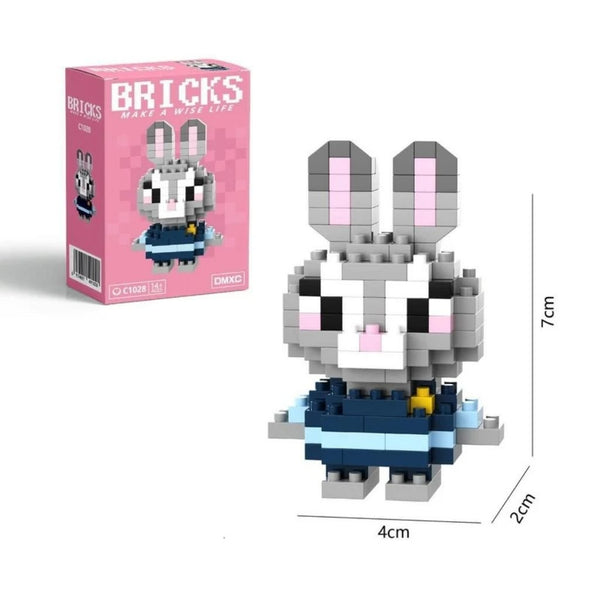 Zootropolis Judy Hopps 3D Figür Mini Bricks Hobi Oyuncak - Hediye Kutusu