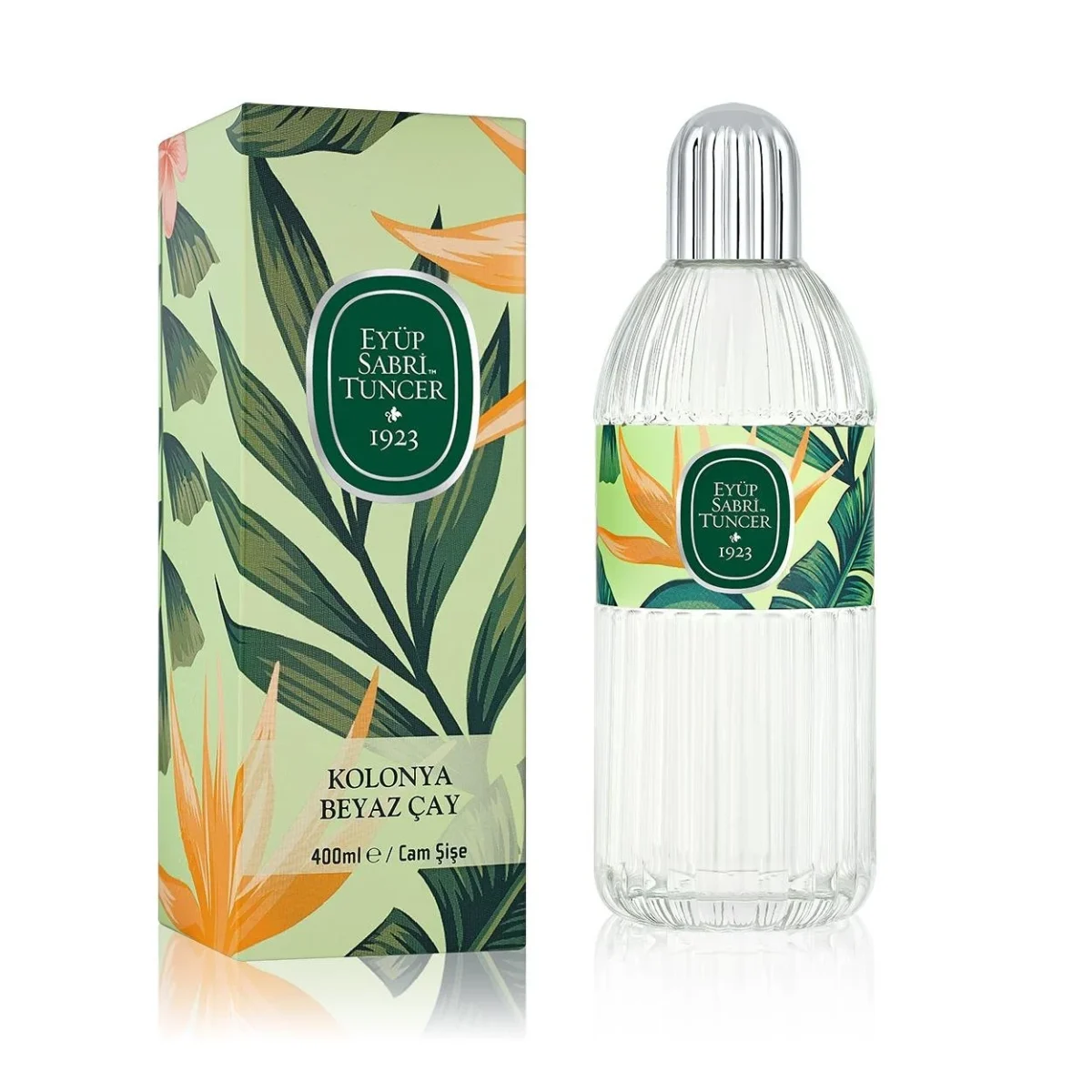 Beyaz Çay Kolonyası 400 ml - Cam Şişe - Görsel 1
