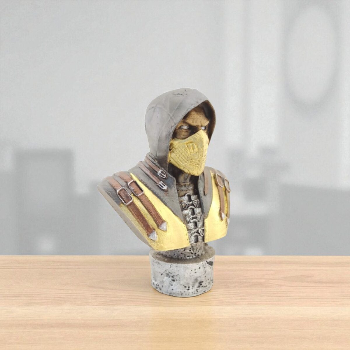Polyester Scorpion Büst 12 Cm - Görsel 1